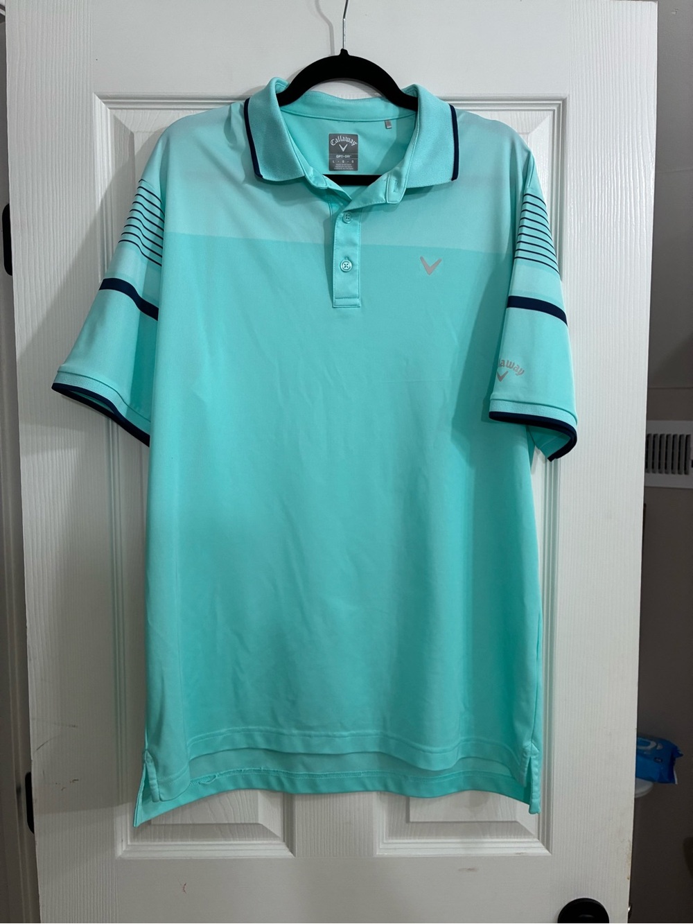Callaway Aqua Polo with Navy Trim